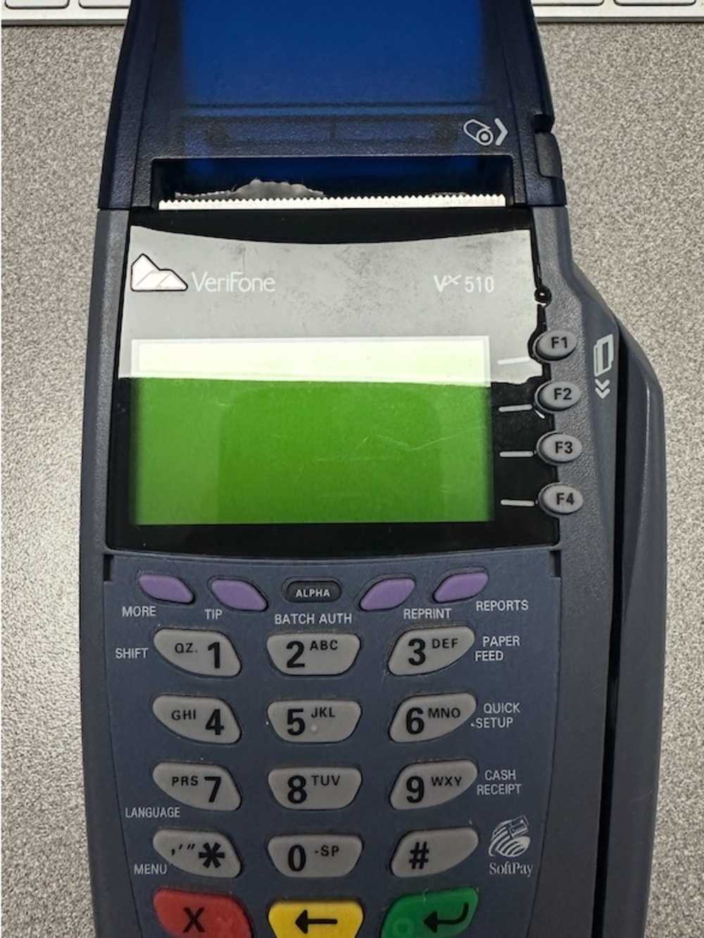 VX 510 Credit Card Terminal - Blue-Gray